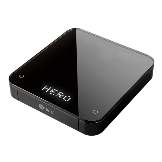 Hero Coffee scale-Black, with Silicone pad /весы электронные бытовые